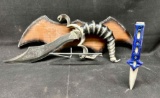 Double Cobra Stinger Short Sword, Mini Hunting Knife