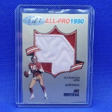 1 of 1 Custom Cut Joe Montana Jersey card