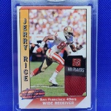 1 of 1 Jerry Rice Custom Cut Jersey football card