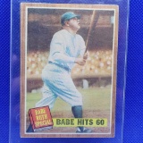 1962 Topps Babe Ruth Babe Hits 60 baseball card