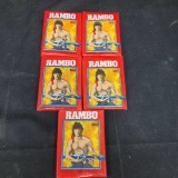 1985 Topps Rambo-5-Unopened packs-NM-Stallone at his best