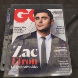 Zack Efron Signed Picture on the front of GQ Magazine With COA