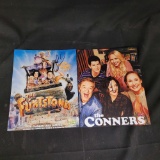 (2) John Goodman Signed Posters The Connors and Yaba Daba Doo Flintstone with COA