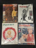 Box of Approximately 81 Vintage 1950s Playboy Magazines Centerfolds