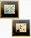 Framed Art Constellations Lithographs, New York, 1959 by Joan Miro