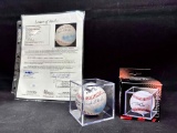 Rawlings Multi Signed Baseball. HOF Buck ONeil Negro Leagues. with COA LOA