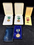 4 Military Style Medals