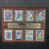 Plaque featuring Seahawks All-Time Greats