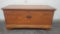 Antique wooden blanket chest