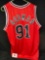 Signed Chicago Bulls Dennis Rodman Jersey no 91 w/ Coa