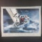 Framed poster print titled Americas Cup signed Dennis Connor