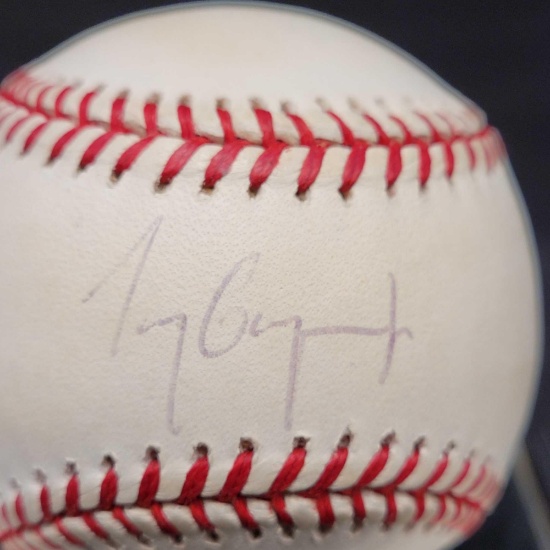 Signed baseball saying Tony Gwynn