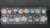 15 promotional baseballs mostly San Diego Padres