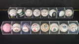 16 promotional team/player baseballs