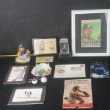 Baseball memorabilia decor Keychains etc.