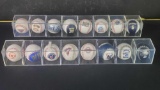 18 promotional team/player commemorative baseballs