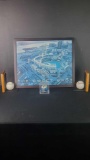 Framed picture Petco park 2 unique bookends padres ball