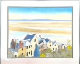 Framed Art Small Town by Lakes from RE Bye