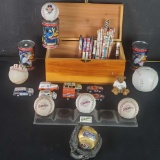 San Diego Padres memorabilia baseballs pencils pens die cast cars coin bank etc.