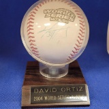 2004 World Series Champs Signed David Ortiz baseball