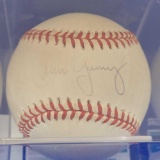 signed baseball saying Chris Young