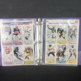 4 sheets of 1993 McDonalds Game Day Football cards
