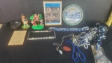 San Diego Padres and Chargers Decor memorabilia figurines clock 1931sporting goods program etc.