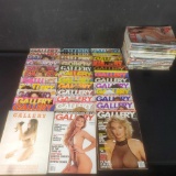 Lot of approx. 65 Gallery adult magazines 1970s-2000s