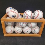 box of 18 Padres commemorative baseballs
