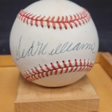 Signed baseball saying Ted Williams