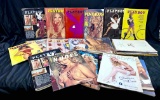Approximately 30 Vintage Playboy Magazines and Supplementals 1970s Centerfolds
