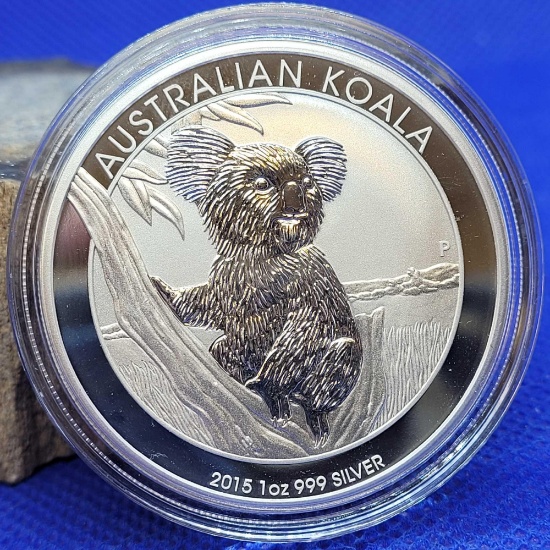 2015 Australian Koala 1oz .999 silver Round coin