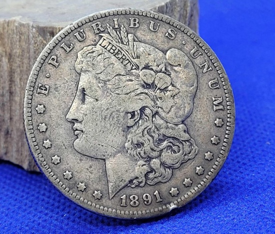 1891-S Morgan Silver Dollar 90% Silver Coin