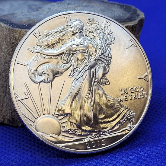 2015 American Eagle walking liberty 1oz .999 pure silver Dollar