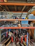 Shelving Contents, Tons of Hydraulic Parts, Jack Stands, Transmission Jacks