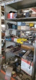 Industrial Shelving w/ Contents, Hydraulic Parts, Materials
