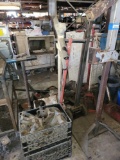 Pile of Hydraulic Parts, Jack Stands, Lifts, materials
