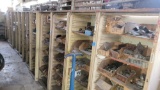 Plastic Shelving w/ Contents, Tons of Tools, Hydraulic Parts, Misc