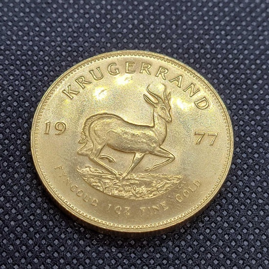 1977 Gold Krugerrand 1oz fine gold