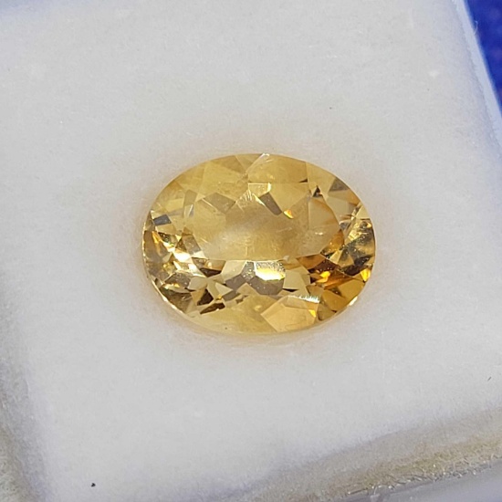 Oval Cut Yellow Citrine gemstone 2.325 ct