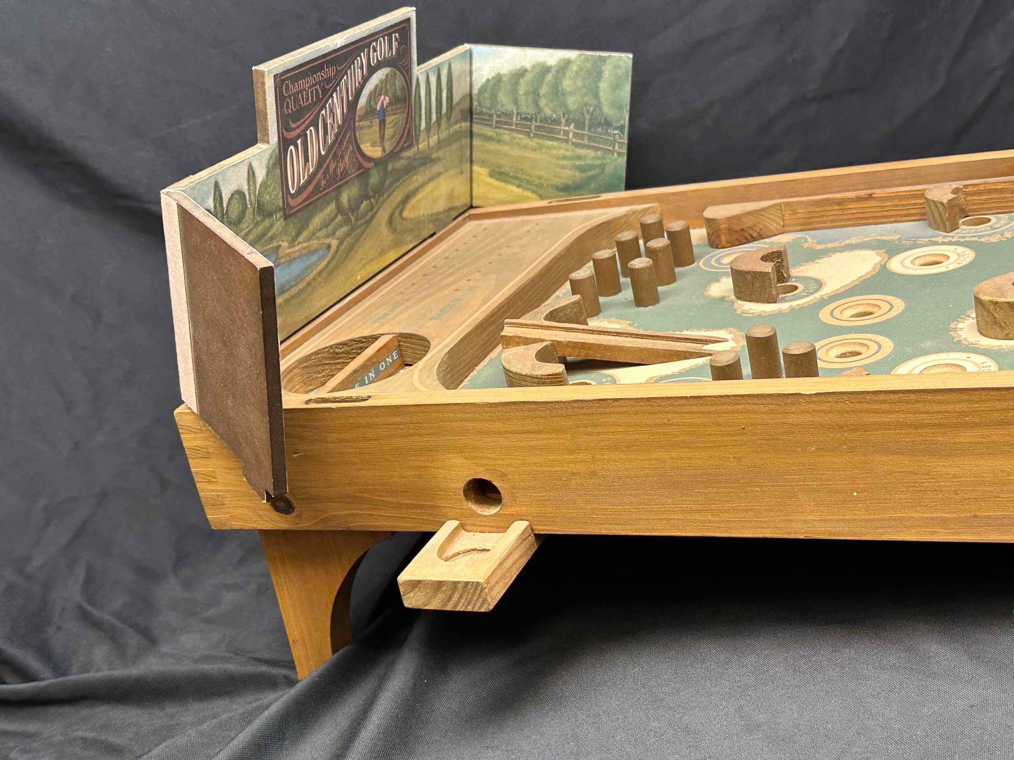 2003 Old Century Wooden Tabletop Pinball Golf | Proxibid 2003 Old Century Wooden Tabletop Pinball Golf | Proxibid