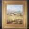 Framed oil/canvas art vineyard landscape signed tonenelli