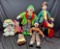 Large Lot of Clown Collectible Dolls