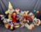 Large Lot of Clown Collectibles Dolls, Ceramics, more