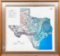 Framed 3D Art of Texas 27 x 27