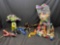Collectibles. Action Figures, Cars, Porcelain Clowns, Toy Story Power Rangers