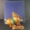 Vintage Chinese porcelain horse statue W/box