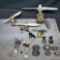 Antique model airplane motors and parts