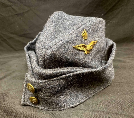WW2 Royal Canaclion Air Marshal Overseas CAP - RARE w/original Emblems