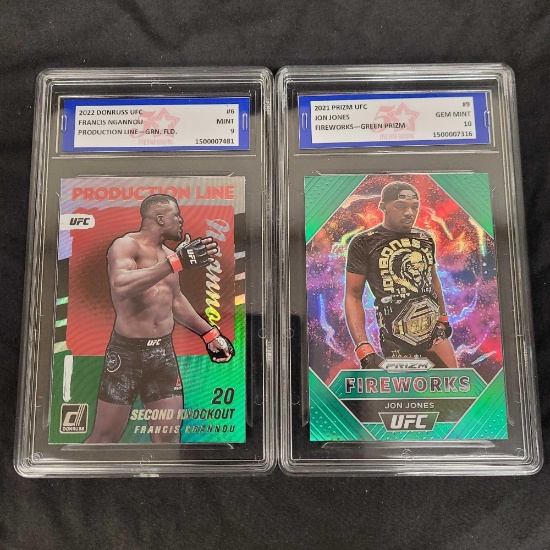 (2) UFC Graded Cards